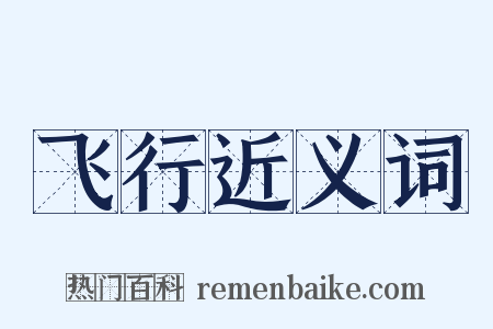 飞行近义词是什么意思的图片